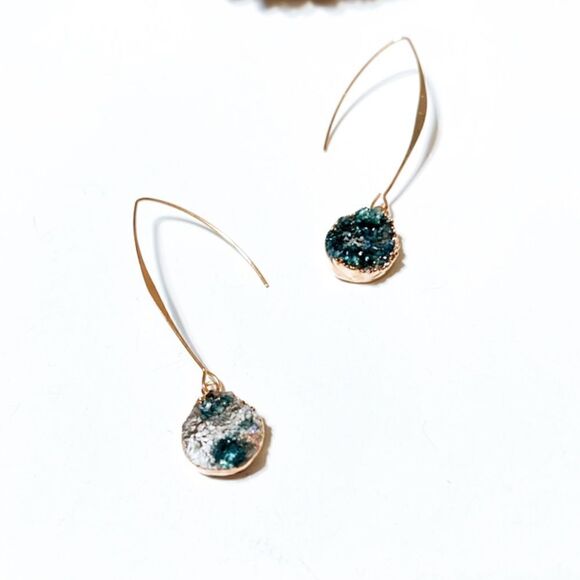 Boho stone earrings M21 - Picture 3 of 6